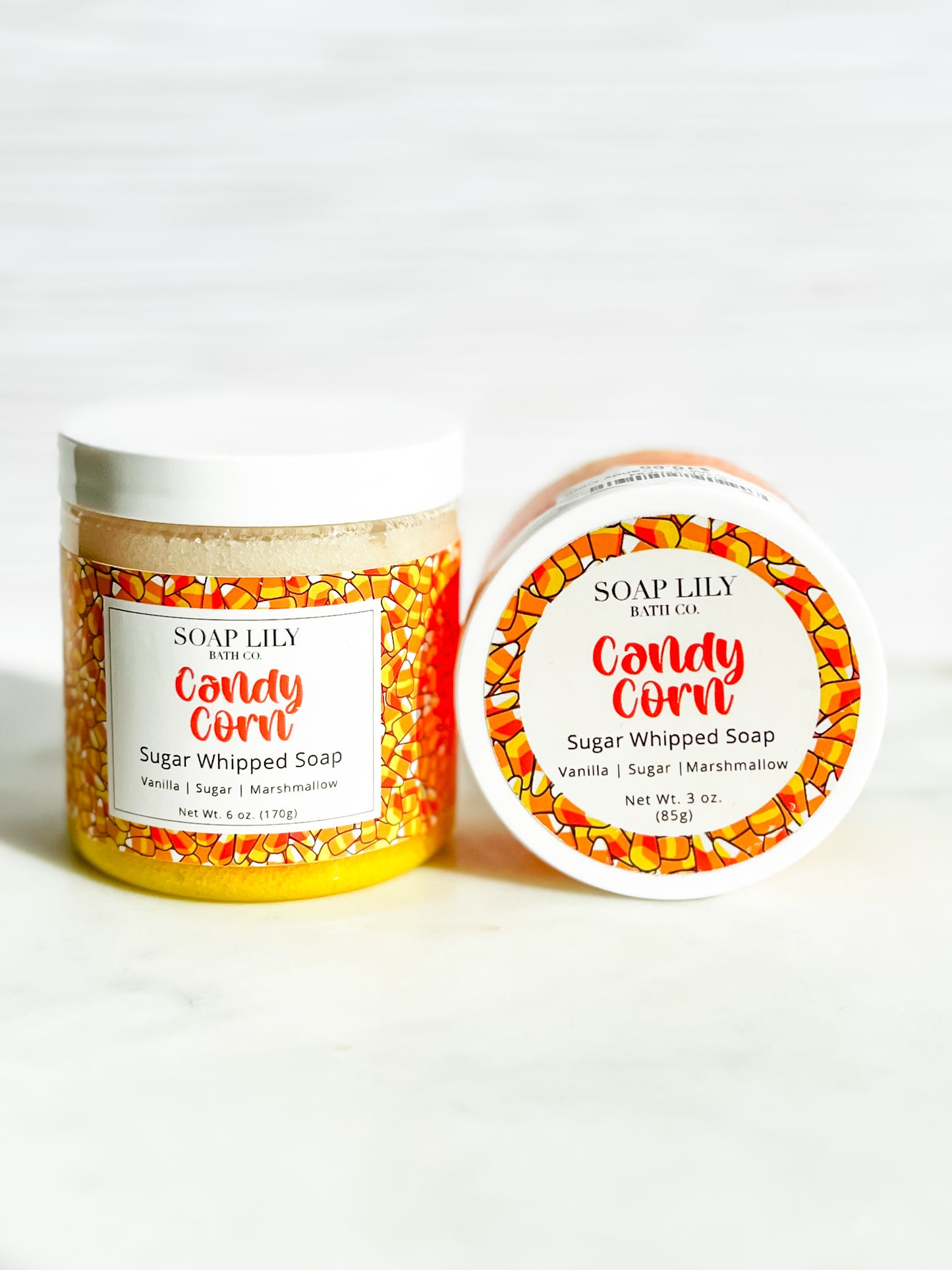 Candy Corn Sugar Whipped Soap