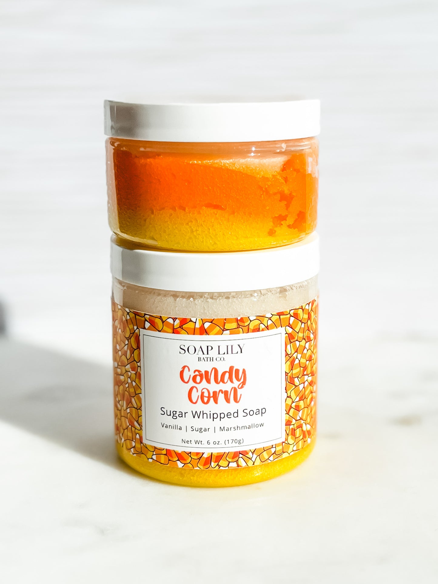 Candy Corn Sugar Whipped Soap