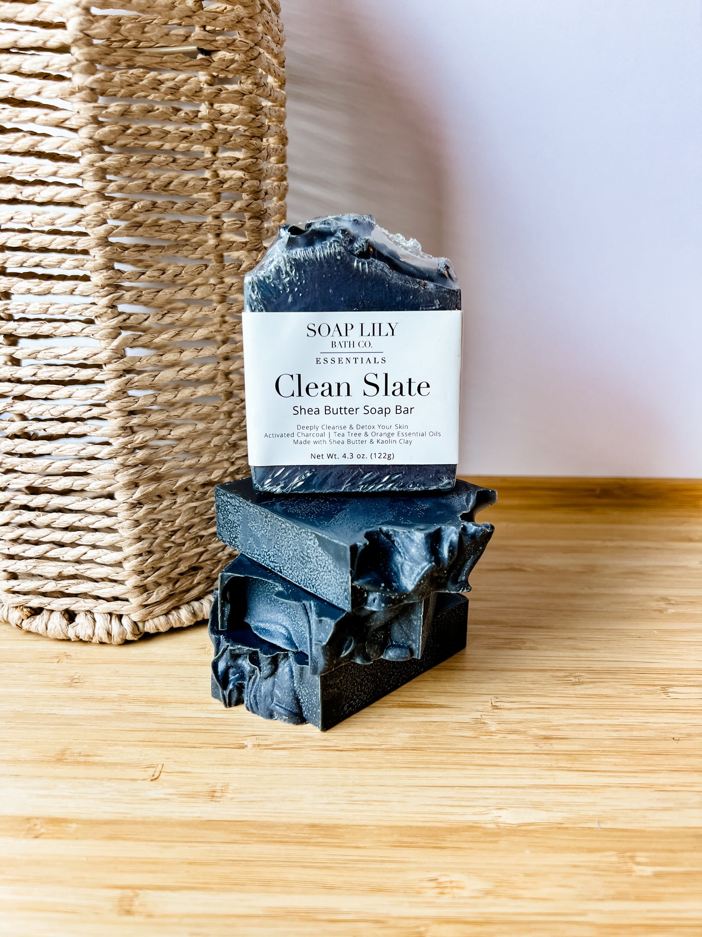 Clean Slate Charcoal and Shea Butter Face & Body Soap Bar