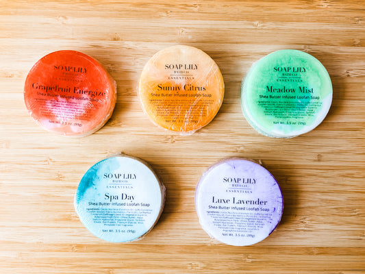 Shea Butter Infused Loofah Soap: Choose Your Scent